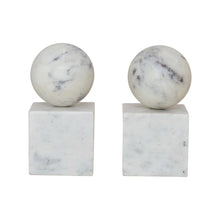 Load image into Gallery viewer, Marble Geometric Bookends