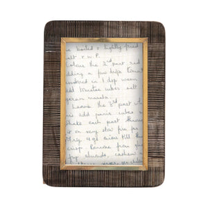 Hand Carved Horn & Brass Frame