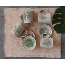 Load image into Gallery viewer, Debossed Leaf Stoneware Mug