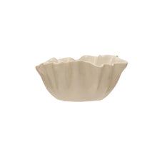 Load image into Gallery viewer, Stoneware Fluted Accent Bowl