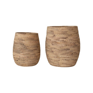 Hand Woven Water Hyacinth Basket