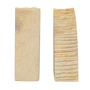 Sandstone Ribbed Edge Bookends