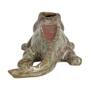 Stoneware Alligator Match Holder