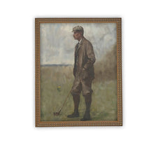 Load image into Gallery viewer, Golfing Gentleman Vintage Framed Canvas Art