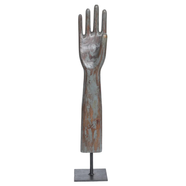 Wooden Glove Mold on Base
