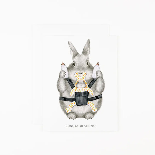 New Parent Bunny Card