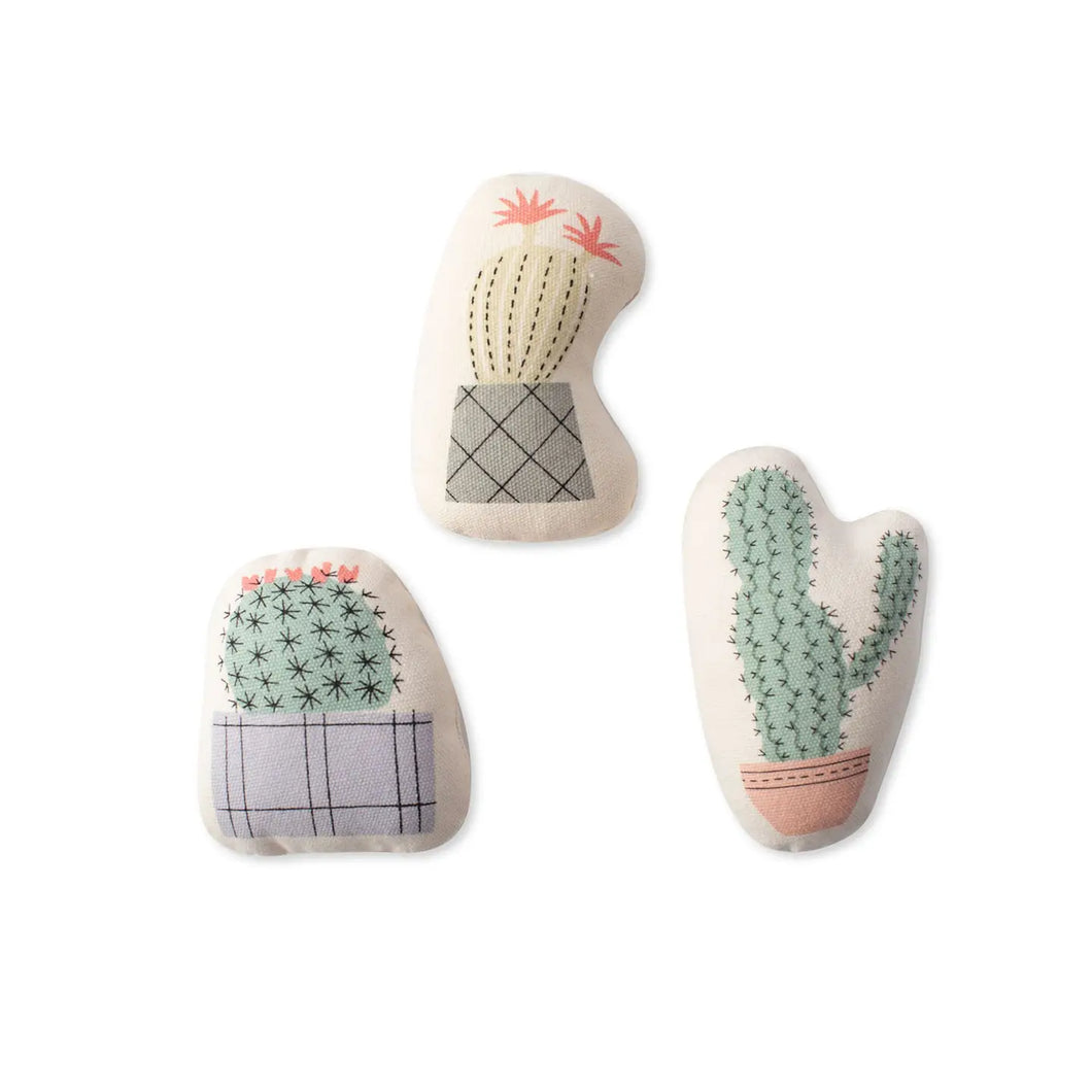 Potted Cactus Mini Dog Toy Set