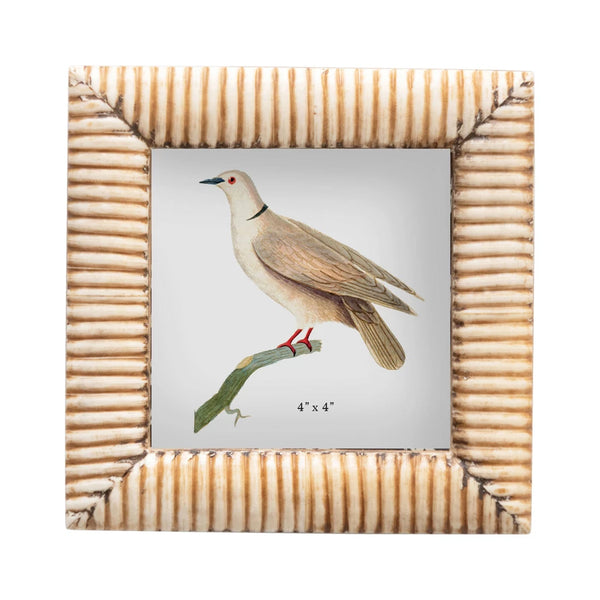 Hand Carved Ribbed Frame