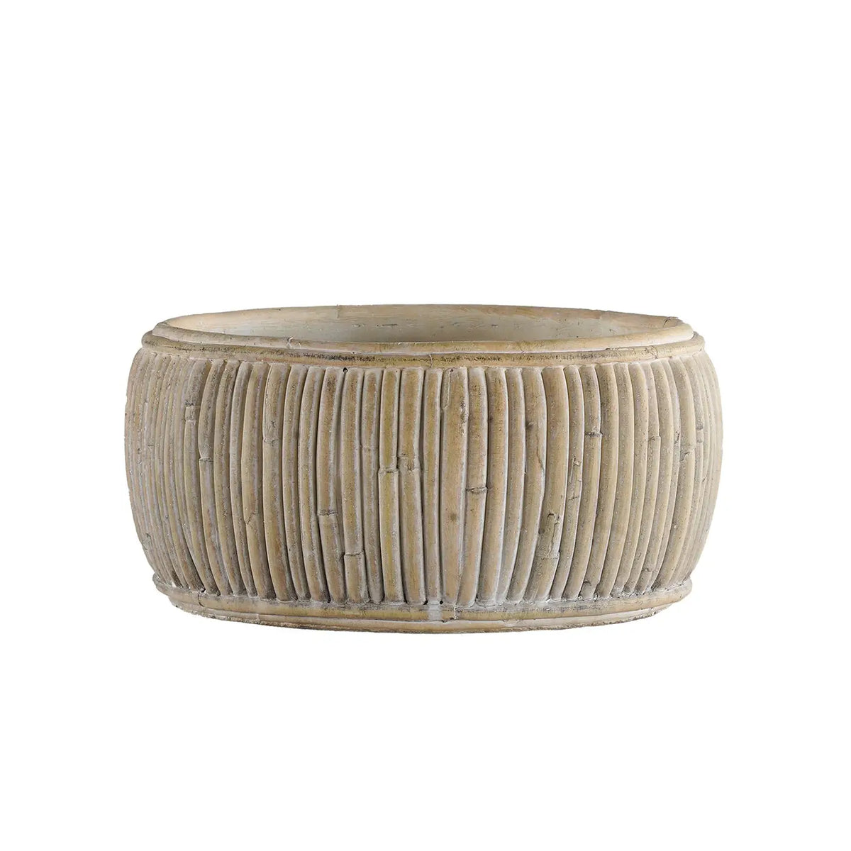 Concrete Faux Rattan Planter – Ville and Rue