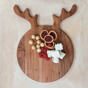 Antler Acacia Wood Cheese Board