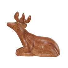 Load image into Gallery viewer, Brown Stoneware Lying Deer