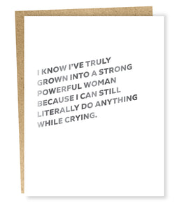 Powerful Woman Greeting Card