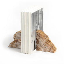 Load image into Gallery viewer, Petrified Wood Bookends