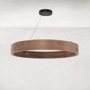 Baum Chandelier- Dark Walnut