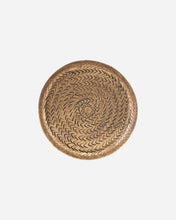 Load image into Gallery viewer, Brass Rattan Tray