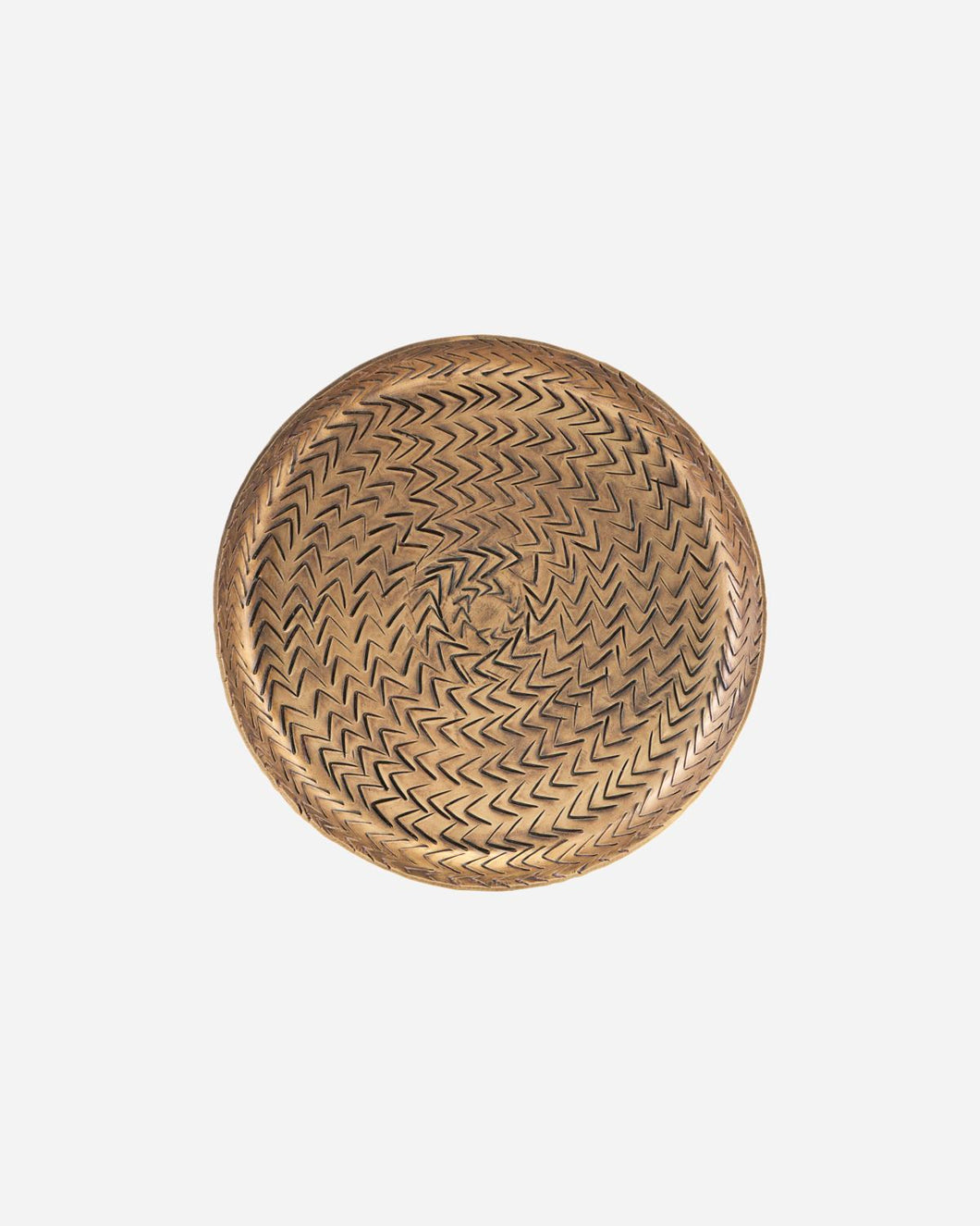 Brass Rattan Tray