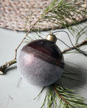 Load image into Gallery viewer, Burgundy Striped Ornament