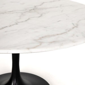 Powell Dining Table- White Marble