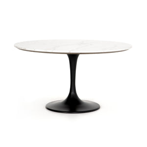 Powell Dining Table- White Marble