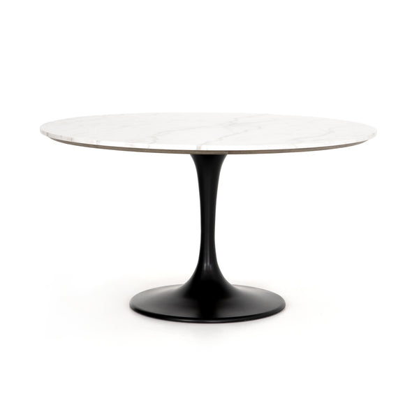 Powell Dining Table- White Marble