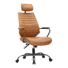 Load image into Gallery viewer, Executive Swivel Office Chair- Cognac