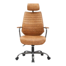 Load image into Gallery viewer, Executive Swivel Office Chair- Cognac