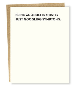 Symptoms Greeting Card
