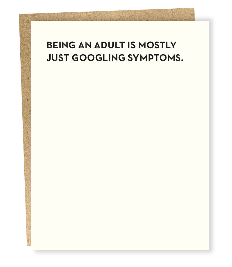 Symptoms Greeting Card