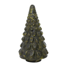 Load image into Gallery viewer, Green Embossed Mercury Glass Tree