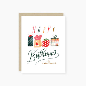 Happy Birthmas Card
