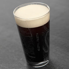 Load image into Gallery viewer, Harrisburg Map Pint Glass