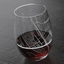 Load image into Gallery viewer, Harrisburg Map Stemless Wine Glass