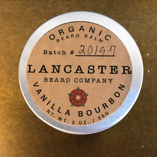 Lancaster Beard Company Vanilla Bourbon Beard Balm