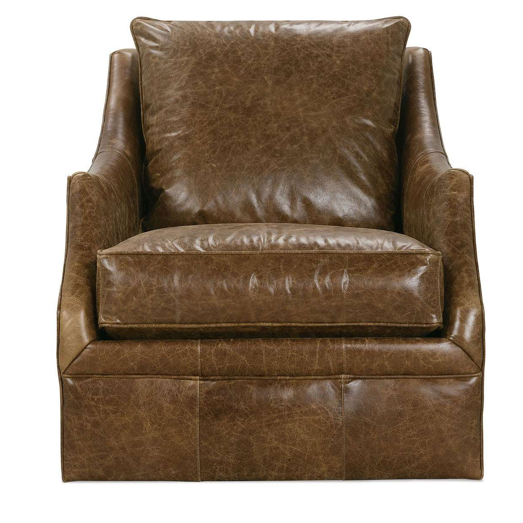 Kara Leather Swivel Chair