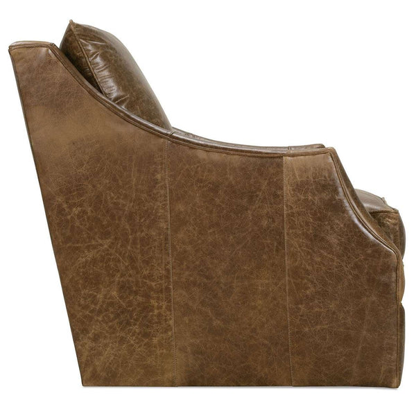 Kara Leather Swivel Chair