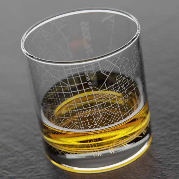 Lancaster Map Whiskey Glass