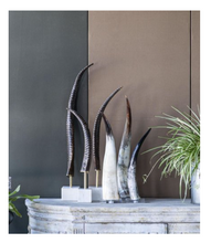 Load image into Gallery viewer, Exotic Horn on Stand Decor