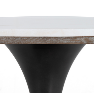 Powell Dining Table- White Marble
