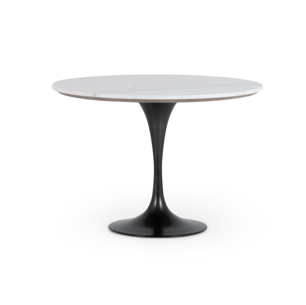 Powell Dining Table- White Marble