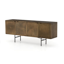 Load image into Gallery viewer, Sunburst Sideboard- Aged Brass