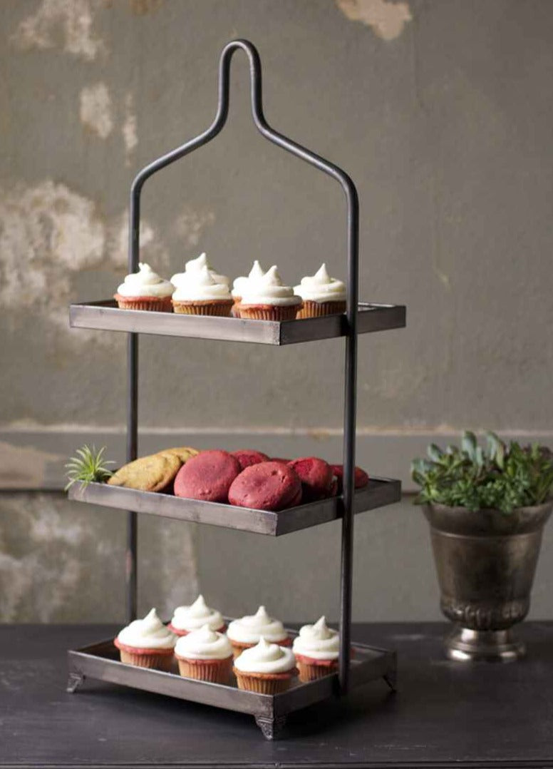 Metal Three Tiered Display