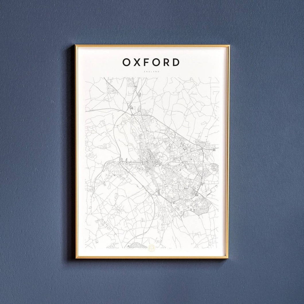 Oxford Map Print